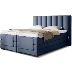 Veros 140x200 boxspring ágy  sötétkék