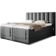 Veros 160x200 boxspring ágy  szürke