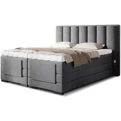 Veros 160x200 boxspring ágy  sötétszürke
