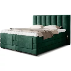 Veros 160x200 boxspring ágy  sötétzöld