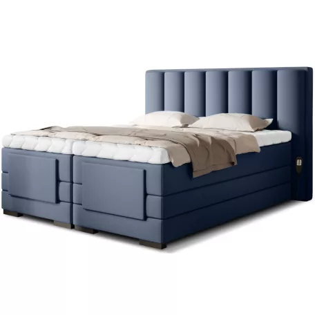 Veros 160x200 boxspring ágy  sötétkék
