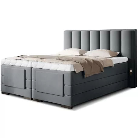 Veros 180x200 boxspring ágy  szürke