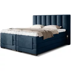 Veros 180x200 boxspring ágy  sötétkék