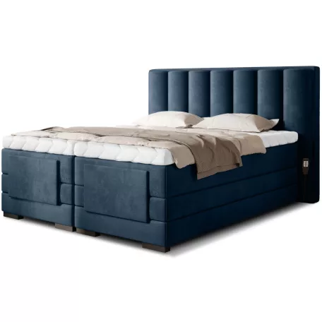 Veros 180x200 boxspring ágy  sötétkék