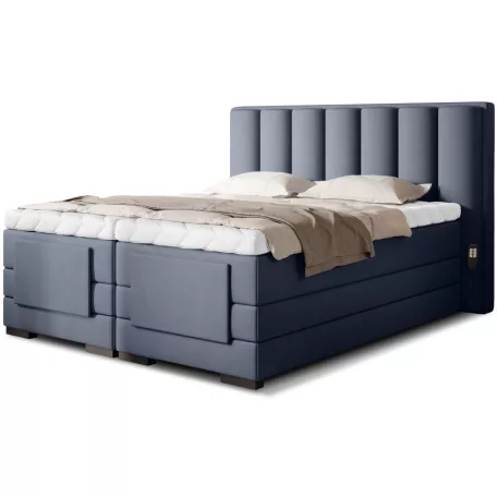 Veros 180x200 boxspring ágy  sötétkék
