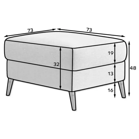 Asgard pouf puff, lila