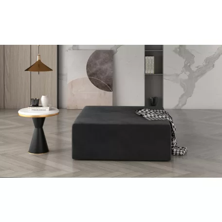 Kelim puff, sötétszürke