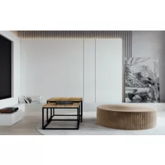 Lara puff, világosbarna