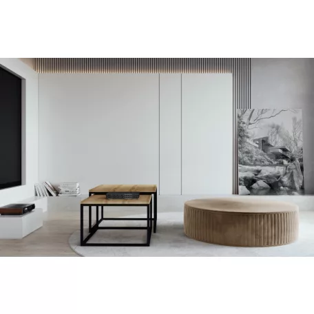 Lara puff, világosbarna