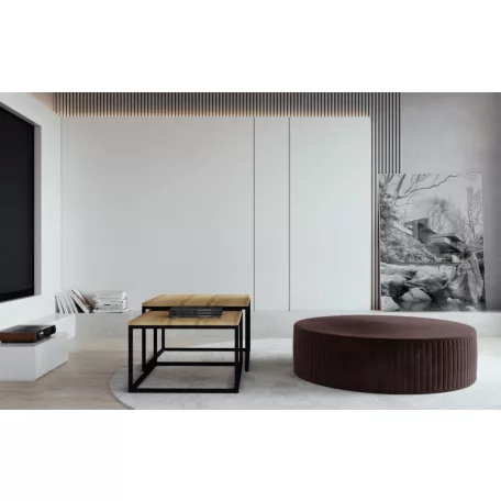 Lara puff, sötétbarna