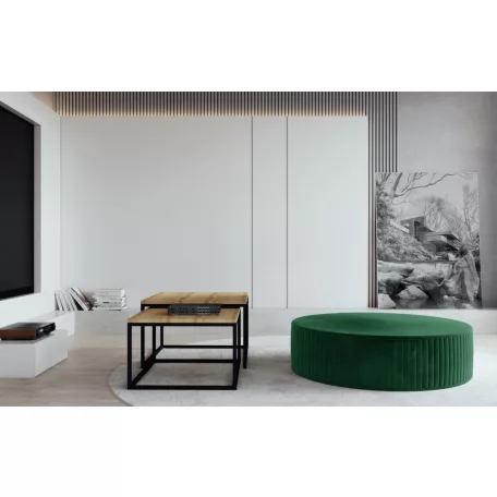 Lara puff, sötétzöld