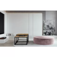 Lara puff, rózsaszín