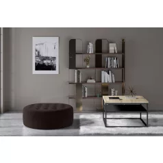 Monty puff, sötétbarna