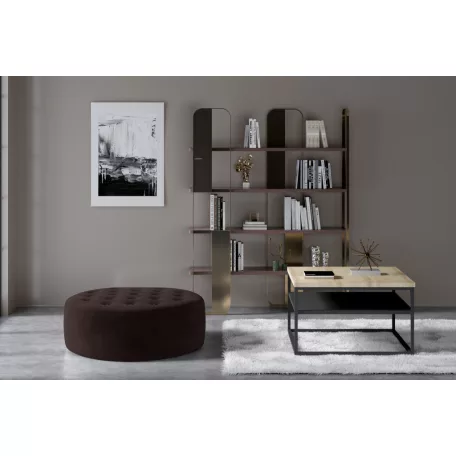 Monty puff, sötétbarna