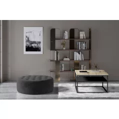 Monty puff, sötétszürke