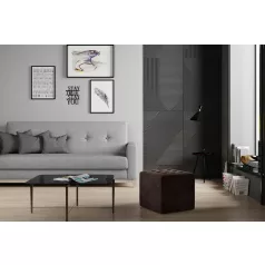 Nolla puff, sötétbarna