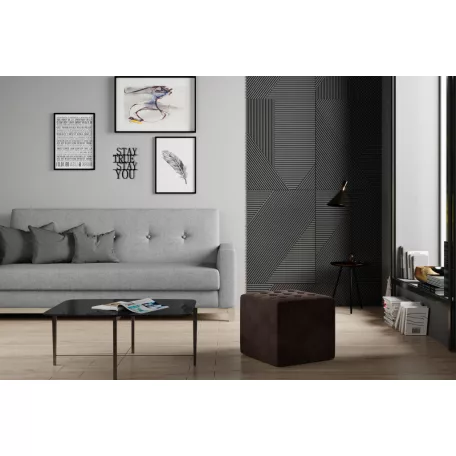 Nolla puff, sötétbarna