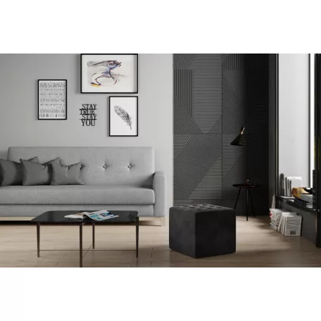 Nolla puff, sötétszürke