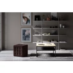 Sofia puff, sötétbarna