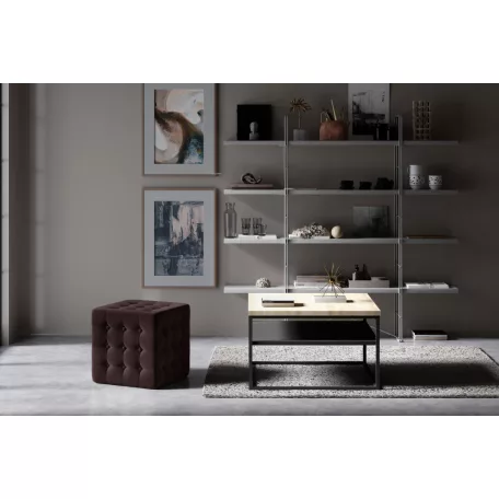 Sofia puff, sötétbarna