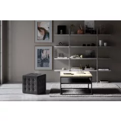 Sofia puff, sötétszürke