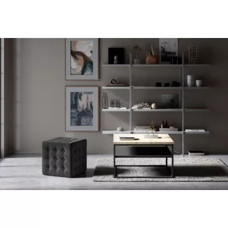 Sofia puff, sötétszürke