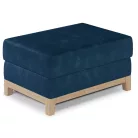 Selene puff bükk puff, kék