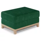 Selene puff bükk puff, zöld