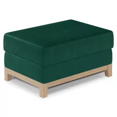 Selene puff bükk puff, zöld