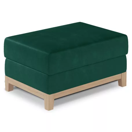 Selene puff bükk puff, zöld