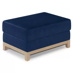 Selene puff bükk puff, kék