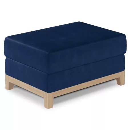 Selene puff bükk puff, kék