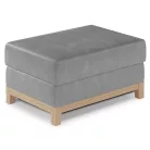 Selene puff bükk puff, szürke