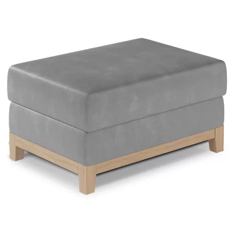 Selene puff bükk puff, szürke