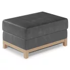 Selene puff bükk puff, szürke