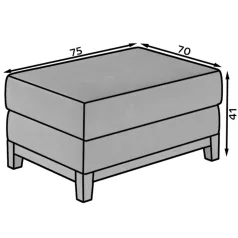 Selene pouf dió puff, zöld