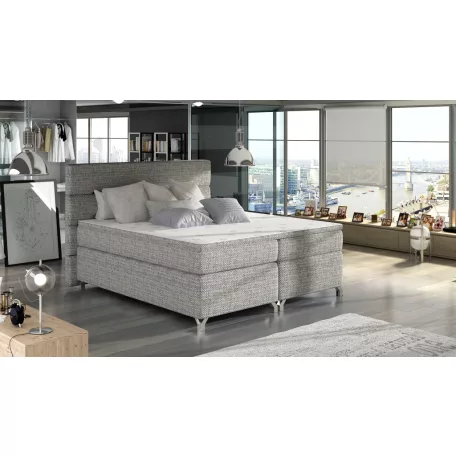 Amadeo 140x200 boxspring ágy  szürke