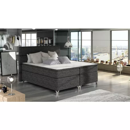 Amadeo 140x200 boxspring ágy  sötétszürke