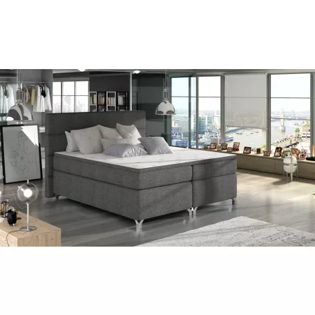Amadeo 140x200 boxspring ágy  sötétszürke
