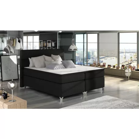 Amadeo 140x200 boxspring ágy  fekete