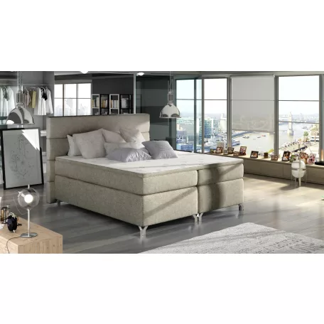 Amadeo 140x200 boxspring ágy  szürke