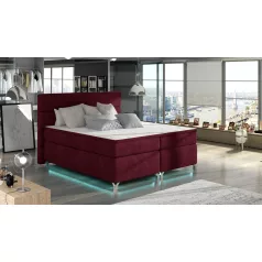Amadeo 140x200 boxspring ágy  piros