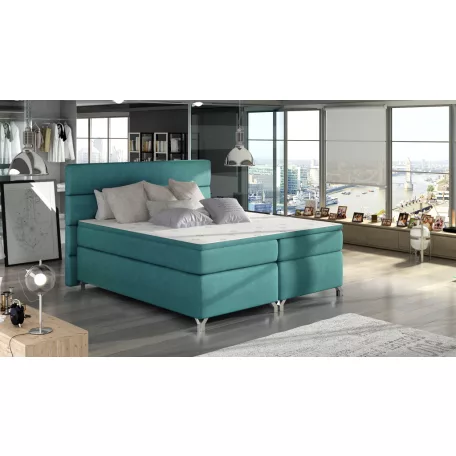 Amadeo 140x200 boxspring ágy  kék