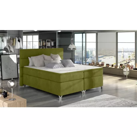 Amadeo 160x200 boxspring ágy  zöld