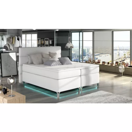 Amadeo 160X200, Ledes Boxspring ágy, Fehér, Lágy 17