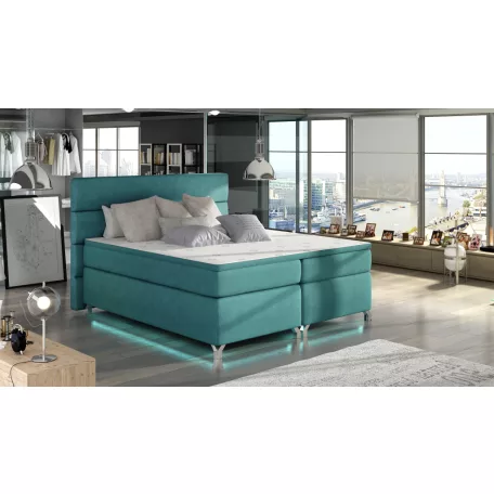 Amadeo 160X200, Ledes Boxspring ágy, Kék, Orinoco 85