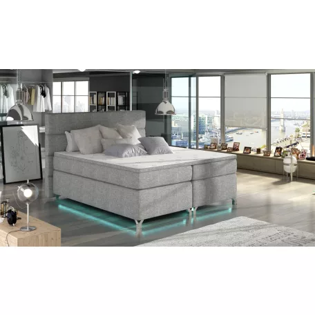 Amadeo 180X200, Ledes Boxspring ágy, Szürke, Sawana 21