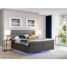 Amadeo 180X200, Ledes Boxspring ágy, Szürke, Lágy 29