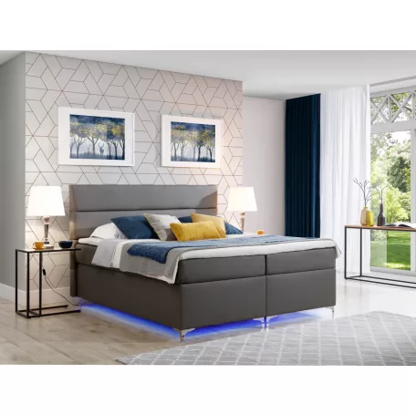 Amadeo 180X200, Ledes Boxspring ágy, Szürke, Lágy 29