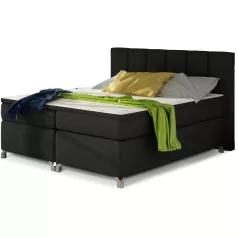 Basilio 140x200 boxspring ágy  fekete